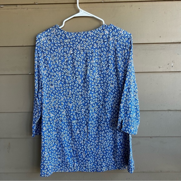 J.Jill Floral Long Sleeve Blouse - Size LP - Spring Modest Business Casual - Picture 5 of 5